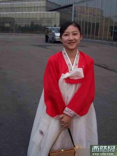看看朝鲜女导游的别样风情图片